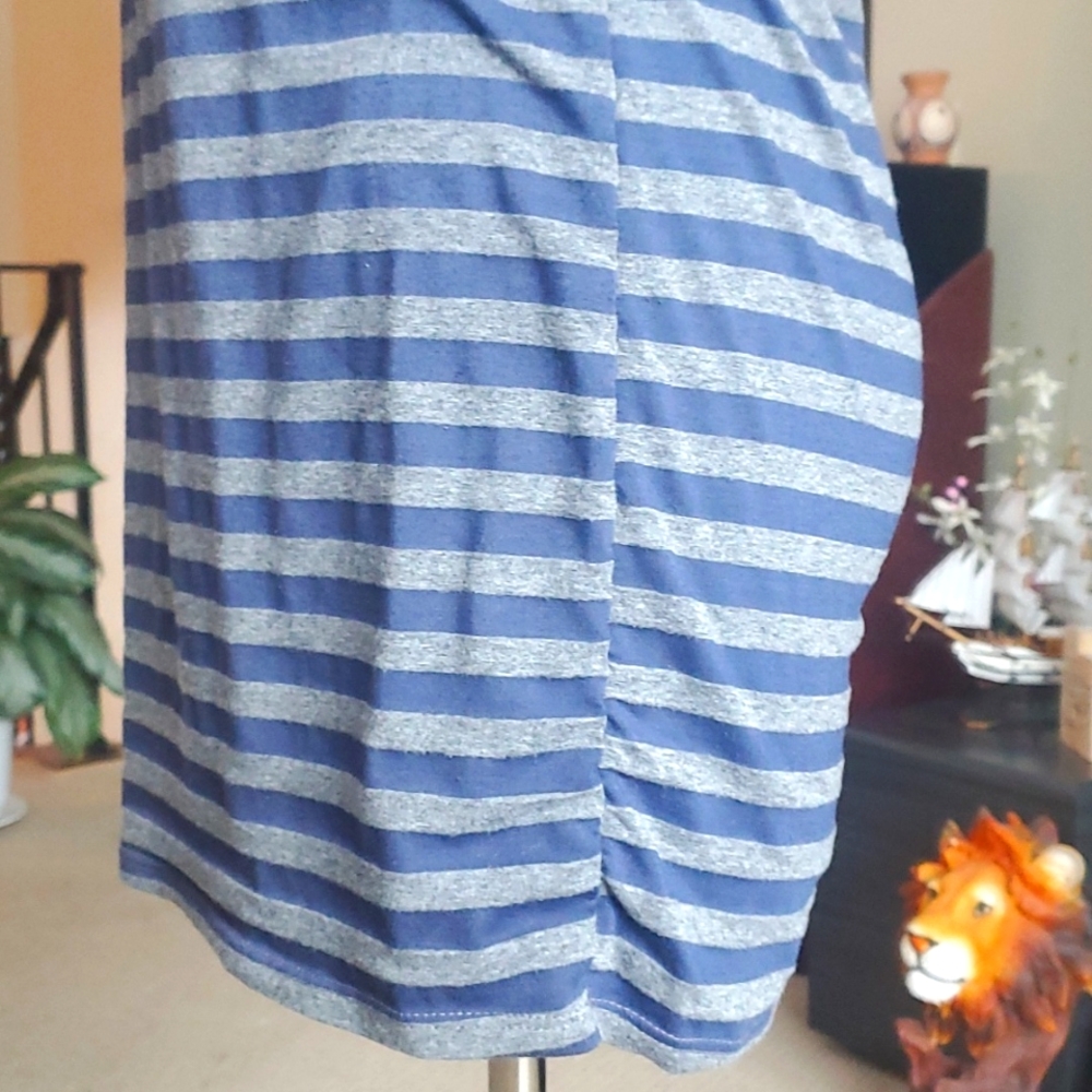 Motherhood Maternity Shirt Blue/Gray (M) - Picture 3 of 5